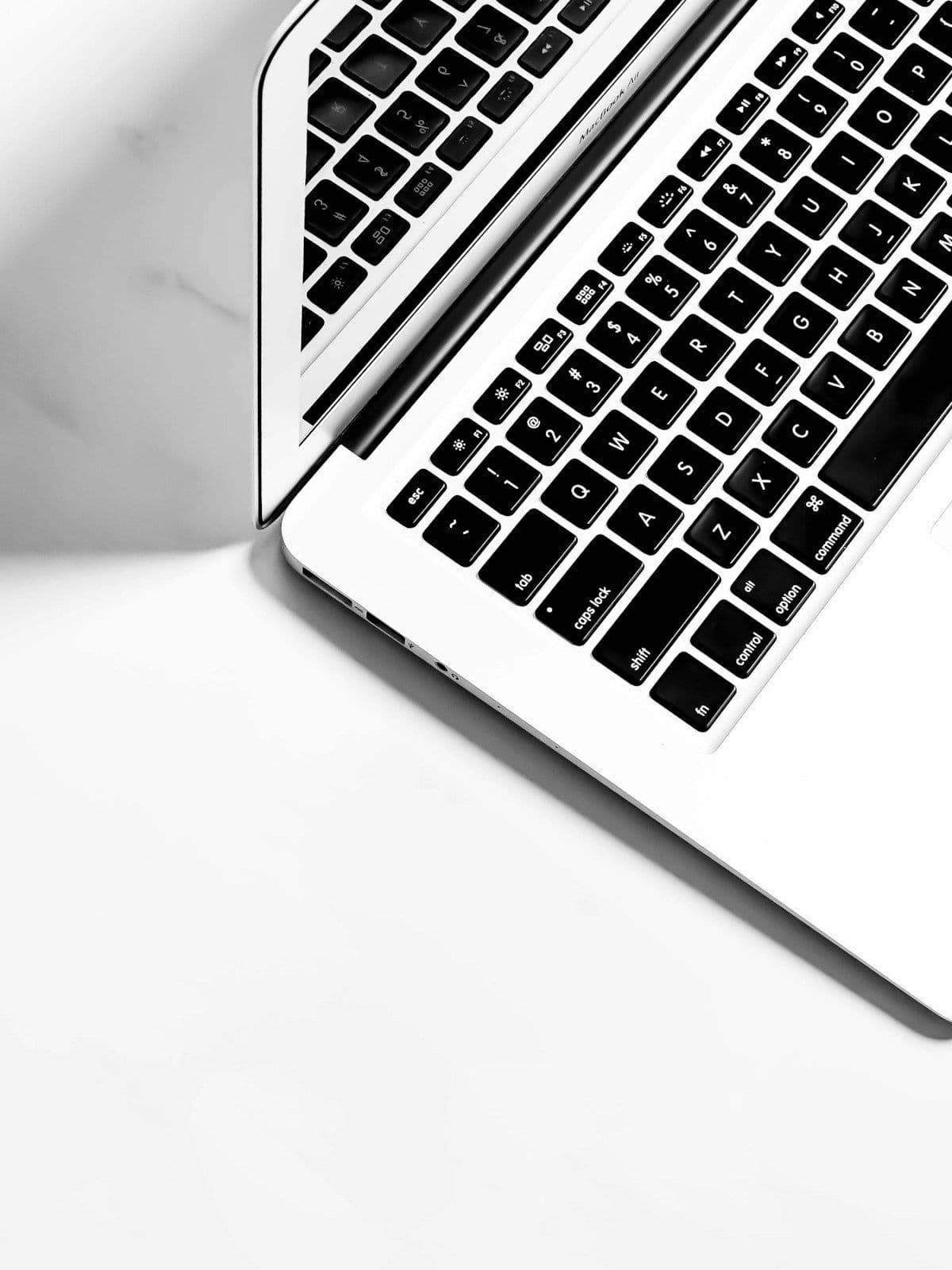 Close-up of a laptop keyboard